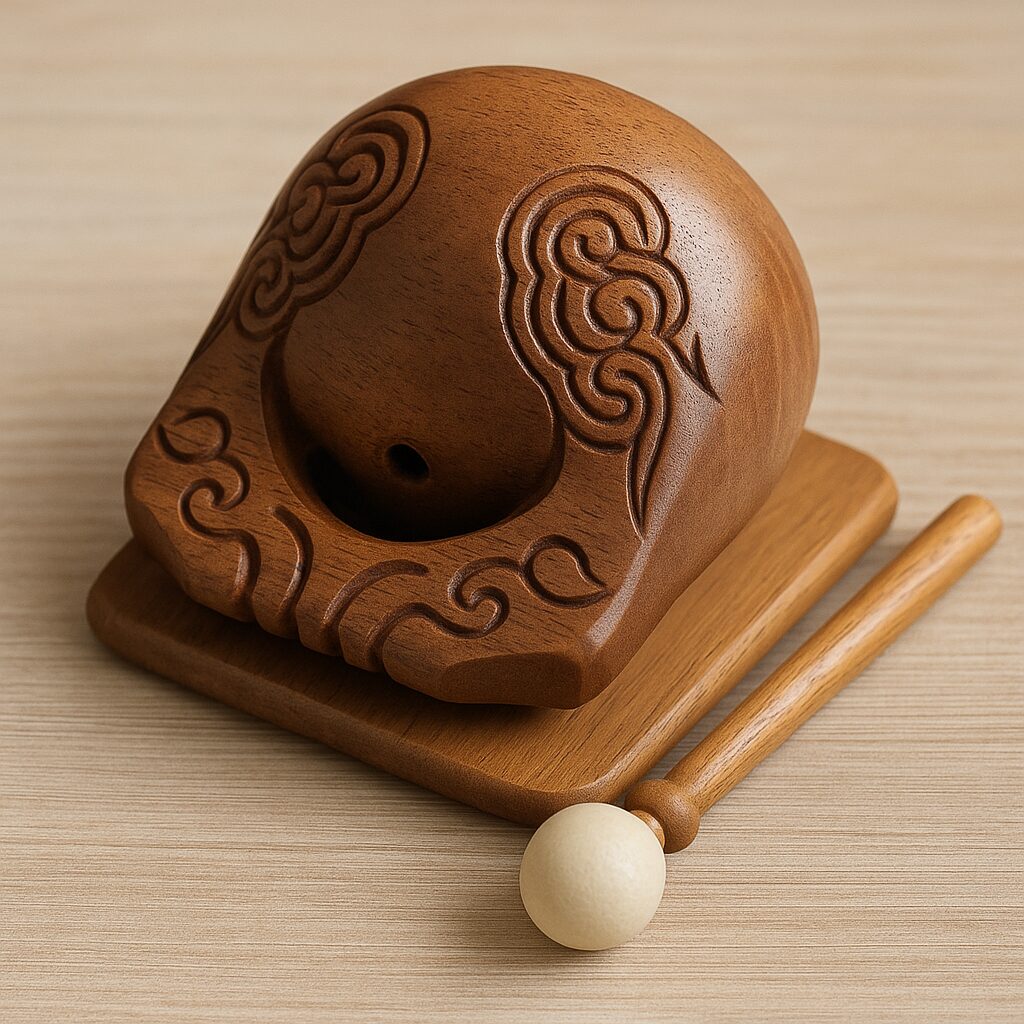 おしゃれな木魚のイラスト